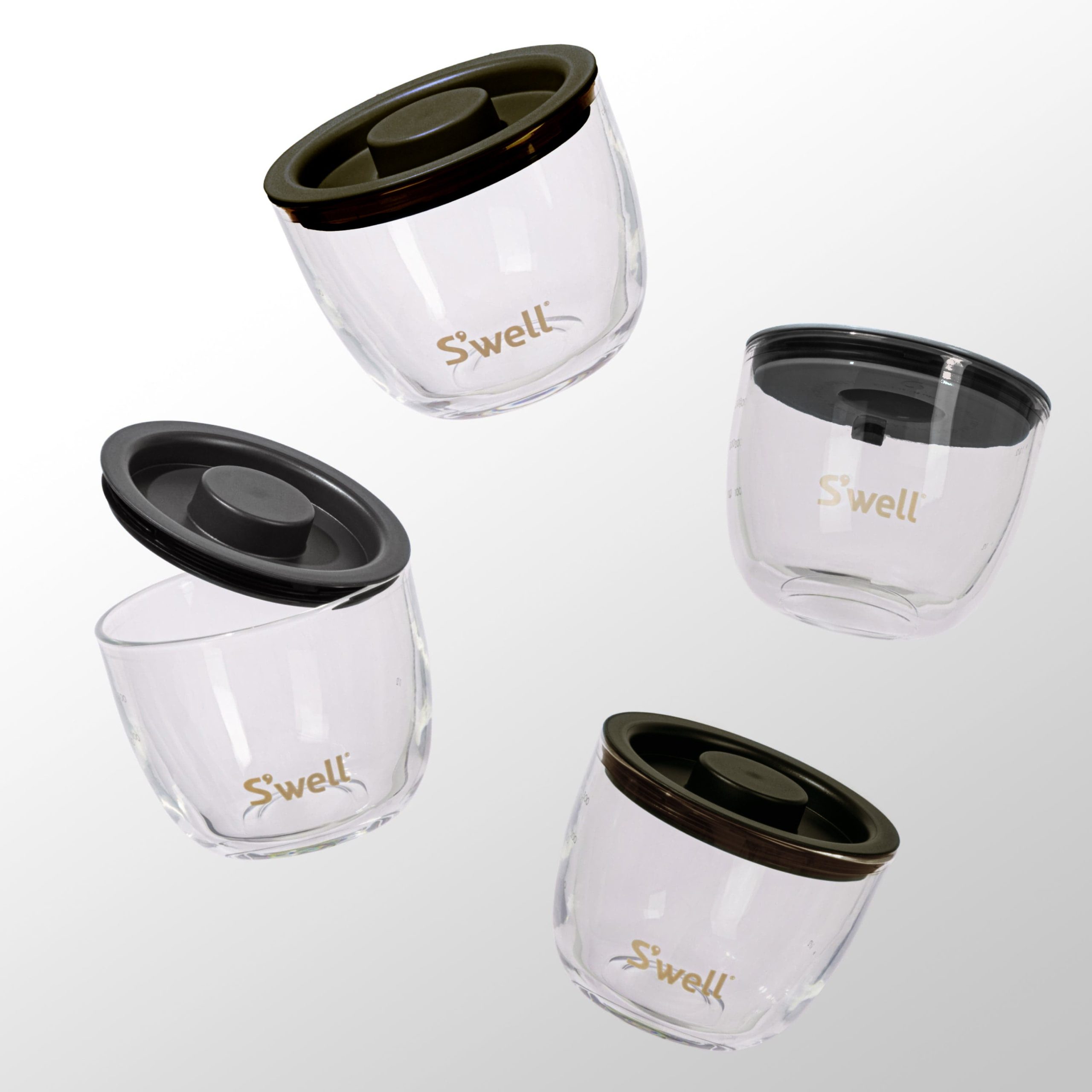 Glass Prep Bowl Set | 12oz Black