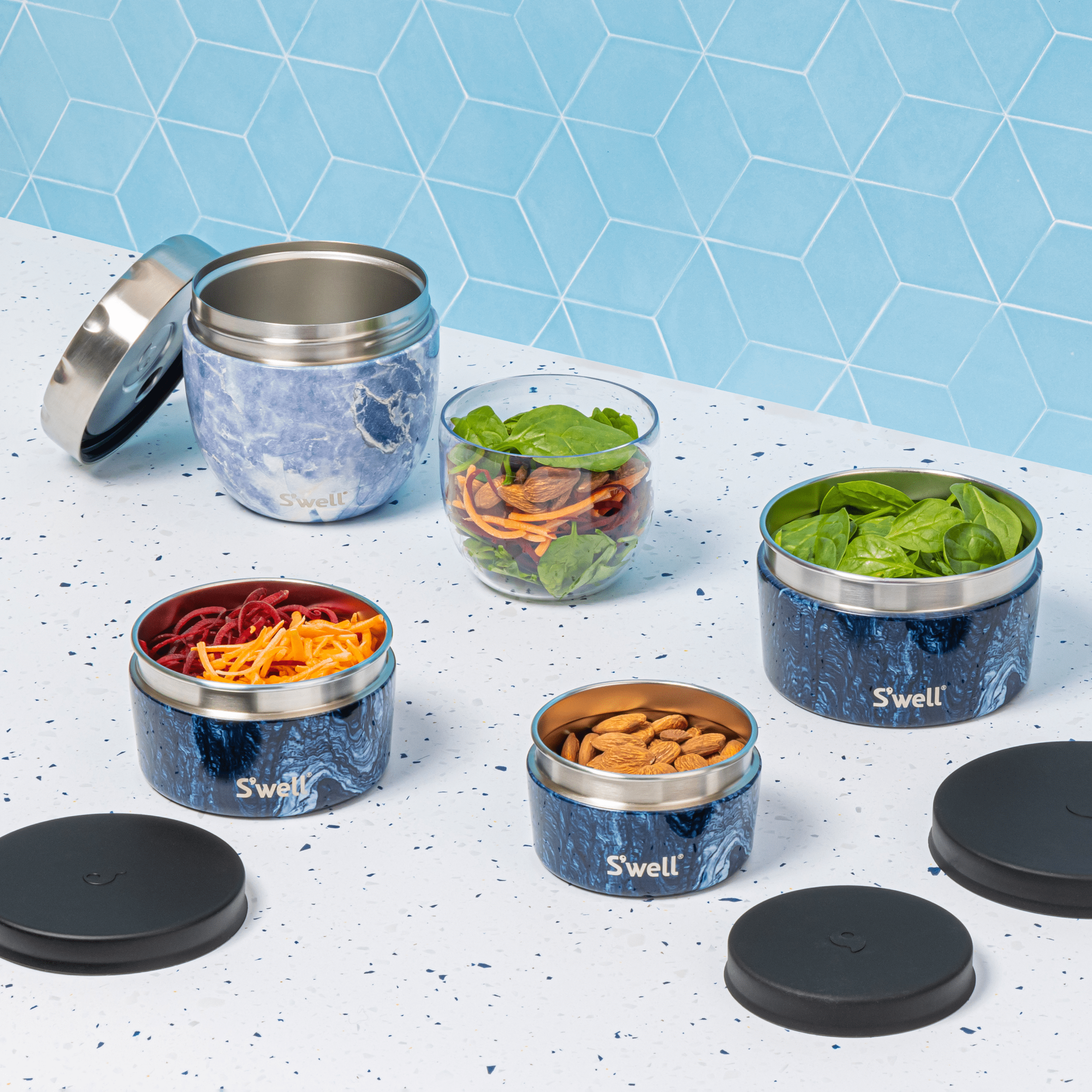 Food Canister Set | Azurite Marble - Image 2