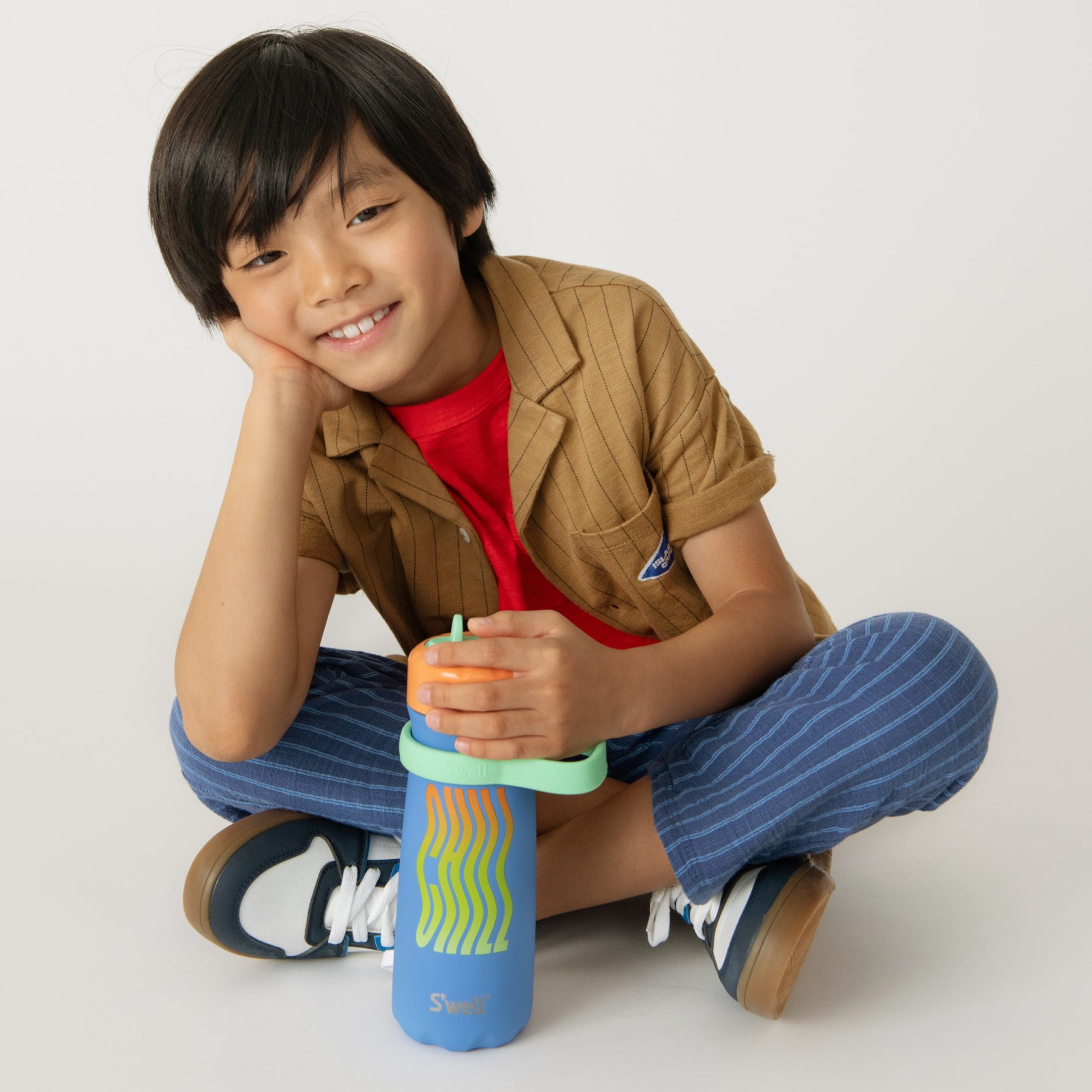 Traveler with Flip Straw Lid | 16oz Blue Chill - Image 2