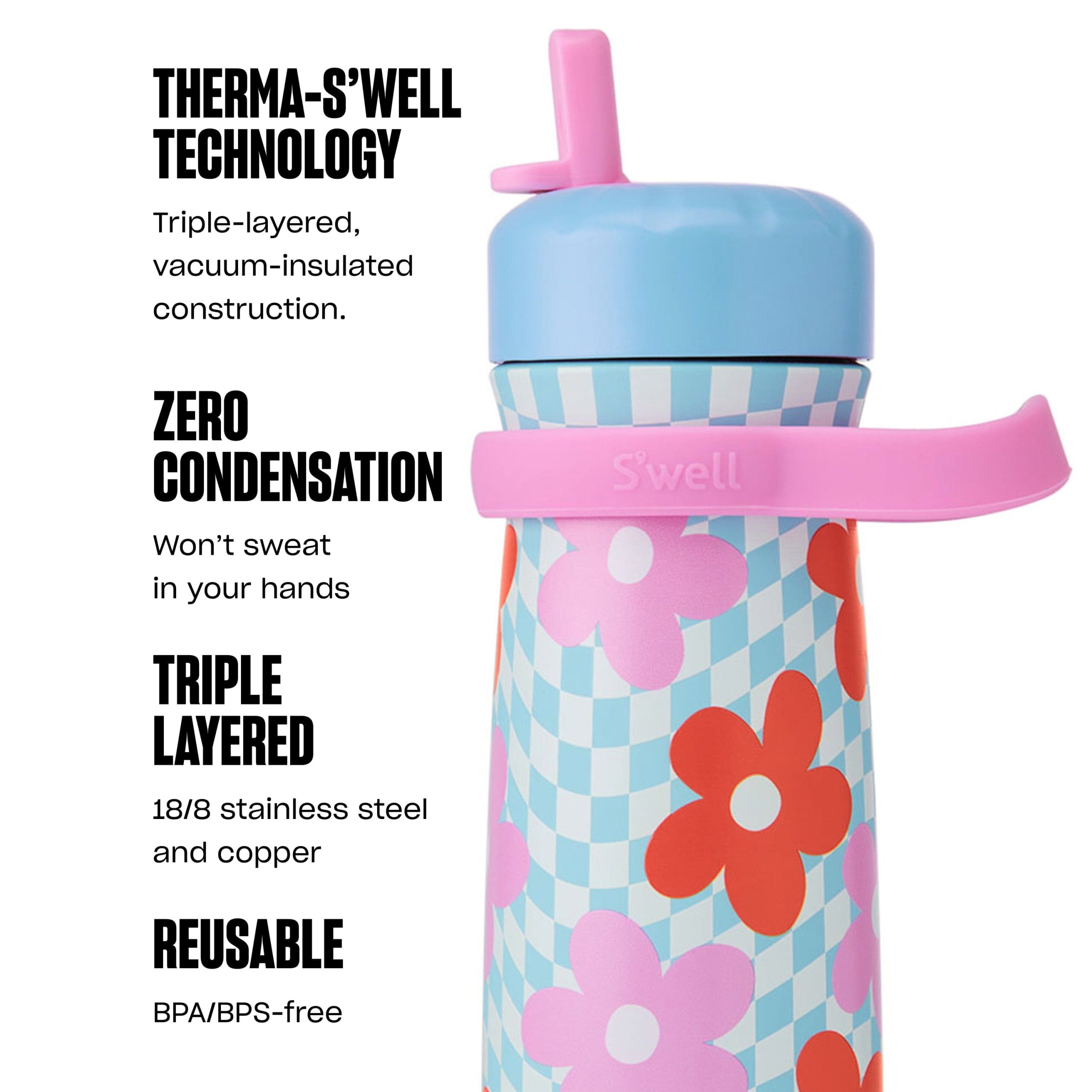 Traveler with Flip Straw Lid | 16oz Pink Petal - Image 7