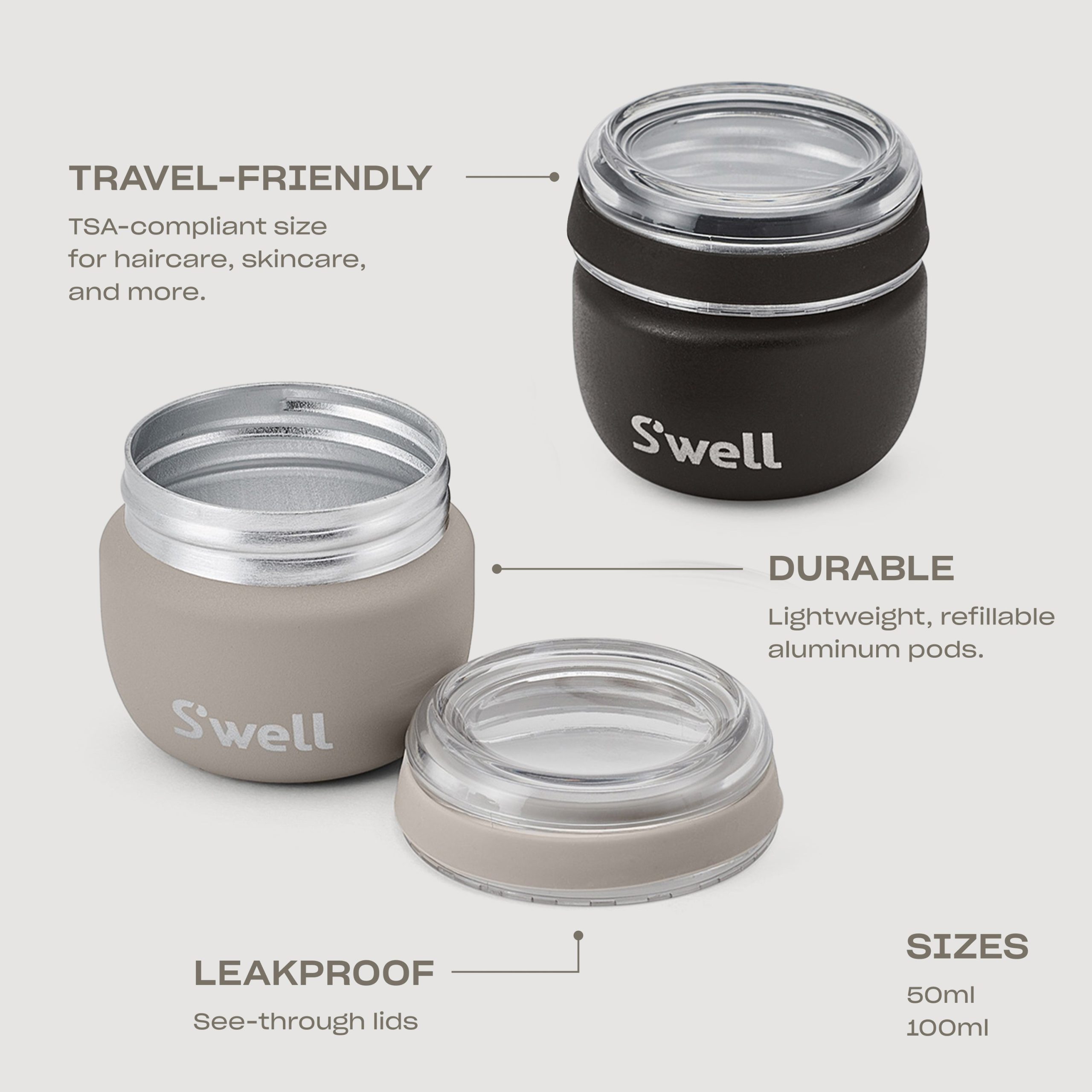 Travel Container Set | 1.7oz Onyx Lunar Grey - Image 7
