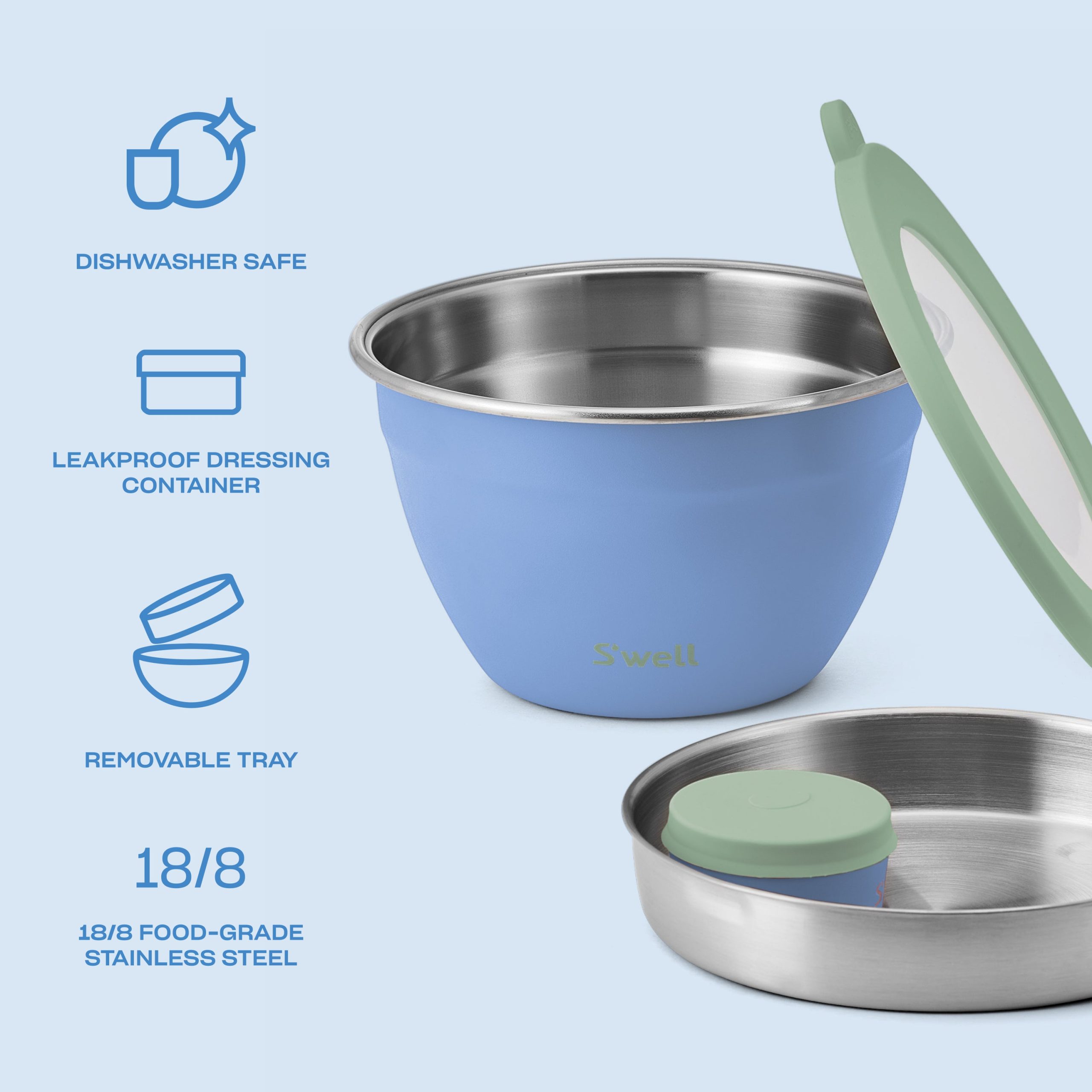 Salad Bowl Kit | 64oz Chambray - Image 4